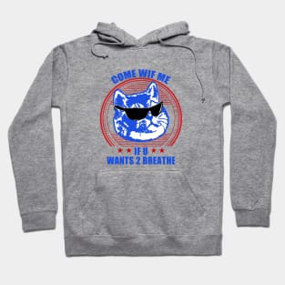 Heavy Breathing Cat Terminator Weight Lifter Hoodie